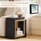 Modern Rectangle Side Table End Table with Frame-Inspired Look